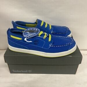 Timberland Earthkeepers CASCO Bay Oxford Junior 4.5m Blue Fluorescent Yellow